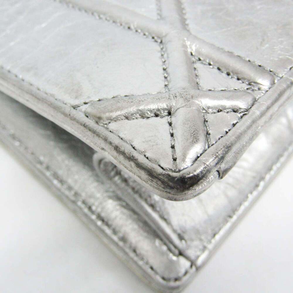 CHRISTIAN DIOR Silver Leather Shoulder Bag - Picture 4 of 16